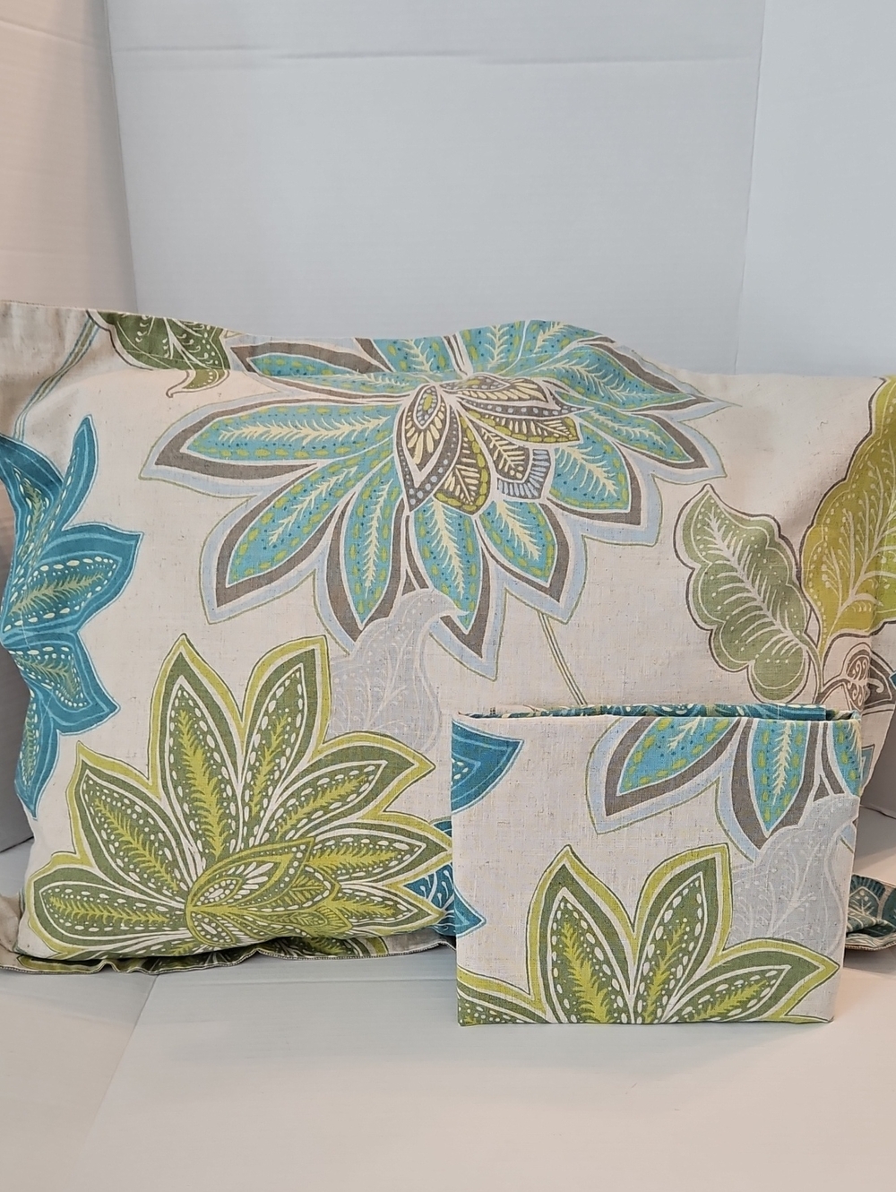 Threshold Floral Botanical Cotton Linen Blend Standard Pillow Shams